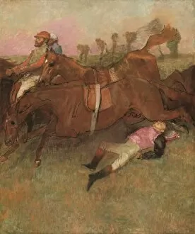 Edgar Gallery: Scene from the Steeplechase: The Fallen Jockey, 1866, reworked 1880-1881 and c. 1897