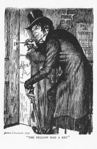 Scene from The Strange Case of Dr Jekyll and Mr Hyde by Robert Louis Stevenson, 1927. Artist: Edmund Joseph Sullivan