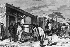 Beijing China Prints: Scene in a Street in Pekin, c1891. Creator: James Grant