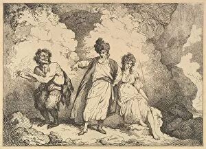 Magician Collection: Scene from the Tempest: Caliban, Prospero and Miranda, [1783-87] reissued 1801