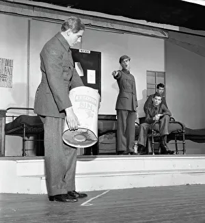 Nottinghamshire Prints: A scene from the Terence Rattigan play, Ross, Worksop College, Nottinghamshire, 1963