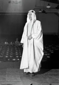 A scene from the Terence Rattigan play, Ross, Worksop College, Nottinghamshire, 1963
