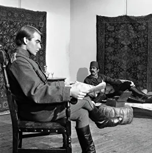 A scene from the Terence Rattigan play, Ross, Worksop College, Nottinghamshire, 1963