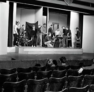 A scene from the Terence Rattigan play, Ross, Worksop College, Nottinghamshire, 1963