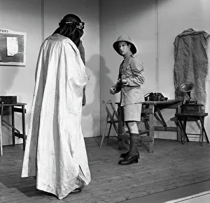 A scene from the Terence Rattigan play, Ross, Worksop College, Nottinghamshire, 1963