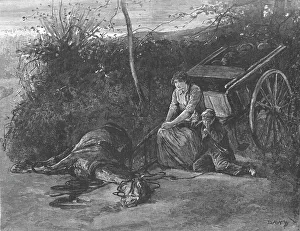 Scene from Tess of the D'Urbervilles, by Thomas Hardy, 1891. Creator: Hubert von Herkomer. Scene from Tess of the D'Urbervilles, by Thomas Hardy, 1891. Creator: Hubert von Herkomer