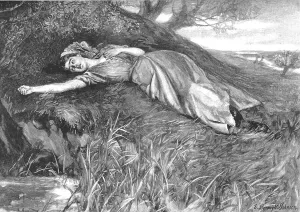 Scene from Tess of the D'Urbervilles, by Thomas Hardy, 1891. Creator: E Borough Johnson. Scene from Tess of the D'Urbervilles, by Thomas Hardy, 1891. Creator: E Borough Johnson