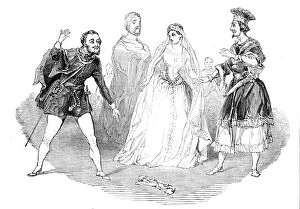 Donizetti Gallery: Scene from 'The Favorite', at Drury-Lane Theatre, 1844. Creator: Unknown