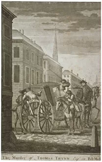 Basire Gallery: Scene of Thomas Thynnes murder in Pall Mall, Westminster, London, 1682 (c1775)