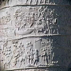 Triumphal Column Gallery: Scene from Trajans column, showing the Dacian wars, 2nd century