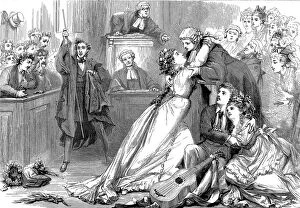 Arthur Seymour Gallery: A scene from Trial by Jury, 1875. Artist: David Henry Friston