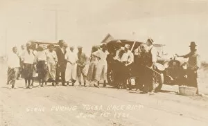 Confrontation Gallery: Scene during Tulsa Race Riot June 1st 1921. Creator: Unknown