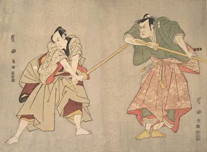 Toyokuni Prints: Scene from an Unidentified Drama, ca. 1800. Creator: Utagawa Toyokuni I