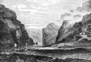 H Rc Prints: Scene on the Upper Yang-Tze-Kiang, China, 1870. Creator: RCH