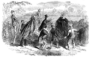 Scene at the Volunteer Review in Hyde Park, 1860. Creator: Unknown