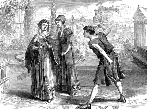 Schoolchild Prints: Scene from the Westminster Play, 1872. Creator: Unknown