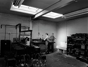 Motor Maintenance Prints: Scene in the workshops of Globe & Simpson auto electricians, Lincoln, Lincolnshire, 1961