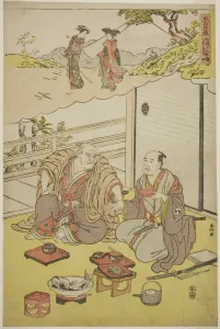 Shunko Katsukawa Prints: Scenes from Acts Seven and Eight of Chushingura, c. 1788. Creator: Katsukawa Shunko