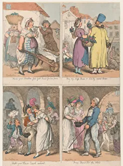 Images Dated 30th April 2020: Four Scenes from Cries of London Series: Heres your Potatoes