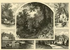 Boating Collection: Scenes in Druid Hill Park, 1874. Creator: James H. Richardson