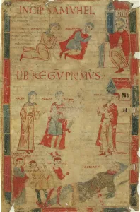 Miniature On Vellum Prints: Four Scenes from the First Book of Samuel, late 11th century. Creator: Unknown