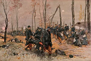 Comrade Prints: Scenes de Guerre; Les Honneurs sous le Feu, 1914. Creator: Georges Bertin Scott