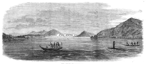 Waterway Prints: Scenes in Japan: the Strait of Simonosaki, 1864. Creator: Unknown