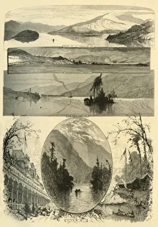 Canoeing Prints: Scenes on Lake George, 1874. Creator: William James Palmer