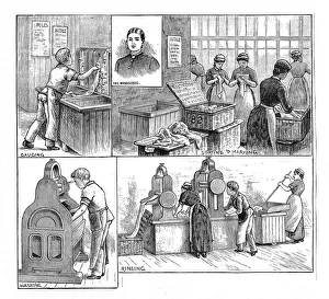 Child Labour Gallery: Scenes in a laundry, 1884