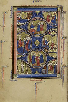 Predicting Prints: Scenes from the Life of Joseph; Wenceslaus Psalter, about 1250-1260. Creator: Unknown