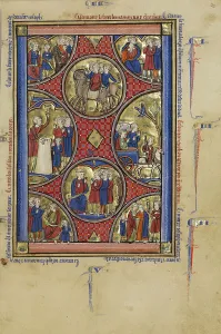 Book Of Psalms Prints: Scenes from the Life of Joseph; Wenceslaus Psalter, about 1250-1260. Creator: Unknown