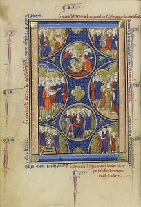 Israelites Prints: Scenes from the Life of Joseph; Wenceslaus Psalter, about 1250-1260. Creator: Unknown
