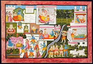 Krishna Prints: Scenes from the Life of Krishna