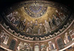 Images Dated 24th January 2013: Scenes from the Life of the Virgin, 1291, apse detail of the church of Santa Maria