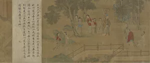 Images Dated 20th August 2021: Scenes from the Lives of Famous Men, Ming or Qing dynasty, 17th century. Creator: Unknown