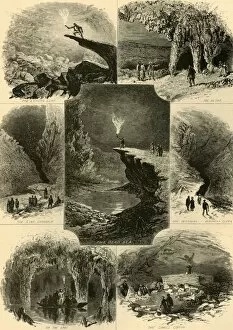 Waud Alfred Rudolph Gallery: Scenes in Mammoth Cave, 1874. Creator: Alfred Waud