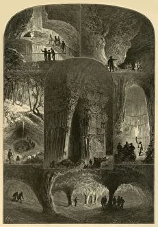 Abel Reid Gallery: Scenes in Mammoth Cave, 1874. Creator: W. J. Linton