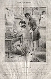 Scenes de moeurs: La Droit de visite. Jespere ne pas vous gener?... Creator
