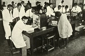Scenes in a Native College - Students in the physics laboratory, c1948. Creator: Unknown