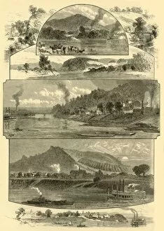 Patriot Gallery: Scenes on the Ohio, Above and Below Cincinnati, 1874. Creator: John Filmer