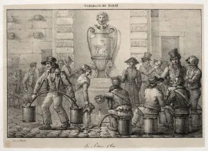 Scenes of Paris: The Water Carriers. Creator: Jean Henri Marlet (French, 1770-1847)