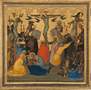 Scenes from the Passion of Christ: The Crucifixion [middle panel], 1380s