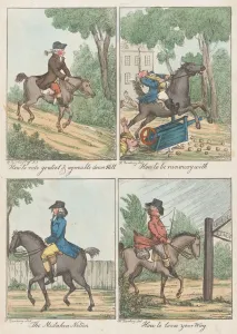 Four Scenes: How to Ride Genteel & Agreeable Down Hill;How to be Run Away With