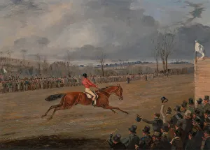 Race Track Prints: Scenes from a Steeplechase: The Winner, ca. 1845. Creator: Henry Thomas Alken