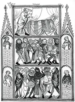 Chaotic Prints: Scenes from the Story of Fauvel, 15th century, (1870)