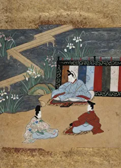 Scenes from the Tales of Ise (Ise monogatari), late 18th century. Creator: Tosa School Scenes from the Tales of Ise (Ise monogatari), late 18th century. Creator: Tosa School