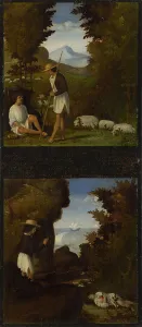 Andrea Ca 1480 1528 Prints: Scenes from Tebaldeos Eclogues