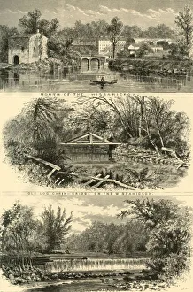 Scenes on the Wissahickon, 1874. Creator: John J. Harley Scenes on the Wissahickon, 1874. Creator: John J. Harley