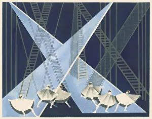 Scenic design from the portfolio Decors de Theatre, 1930