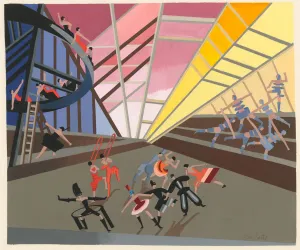 Scenic design from the portfolio Decors de Theatre, 1930
